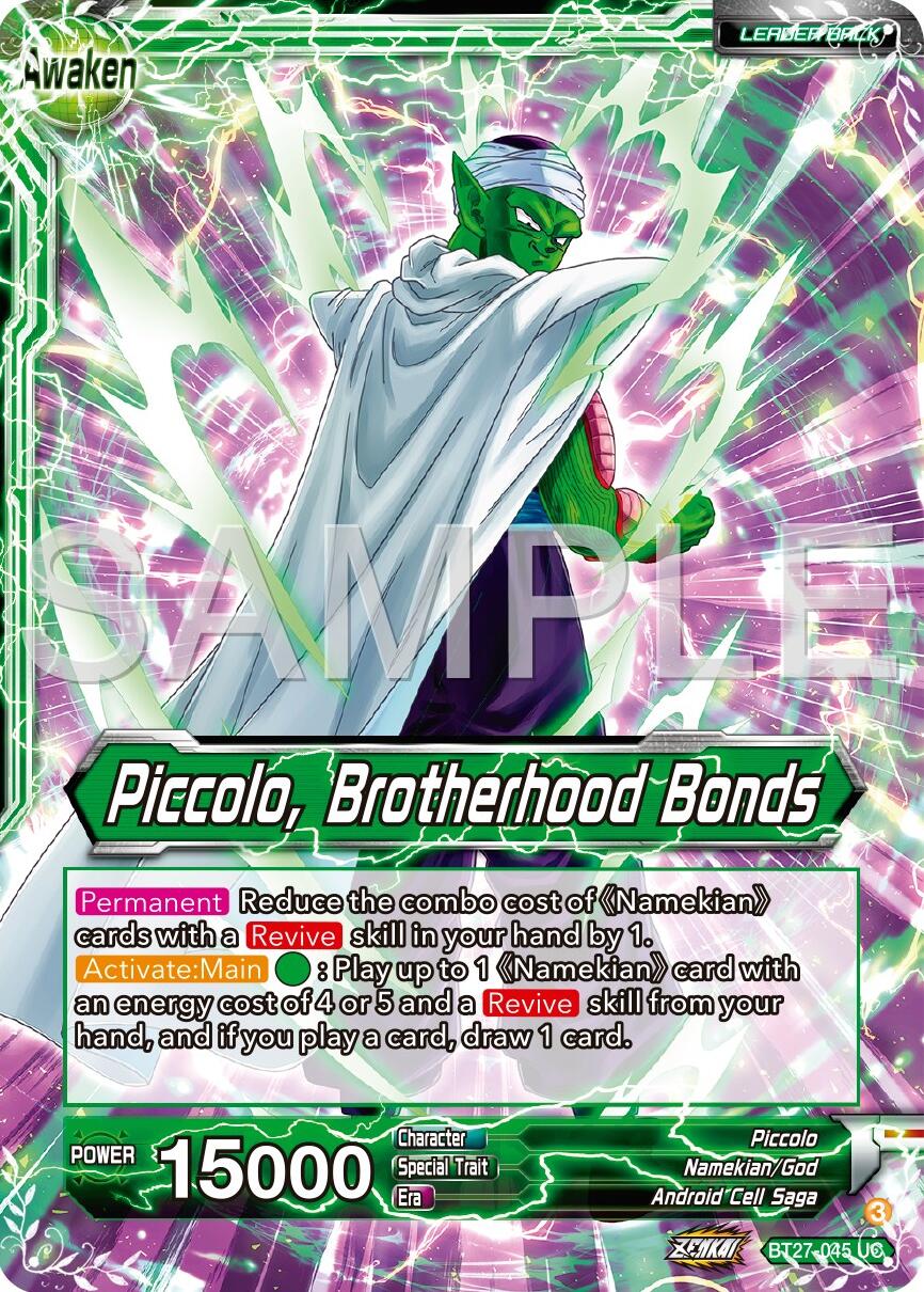 Piccolo // Piccolo, Brotherhood Bands (BT27-045) [History of Z] | Cracking-Singles