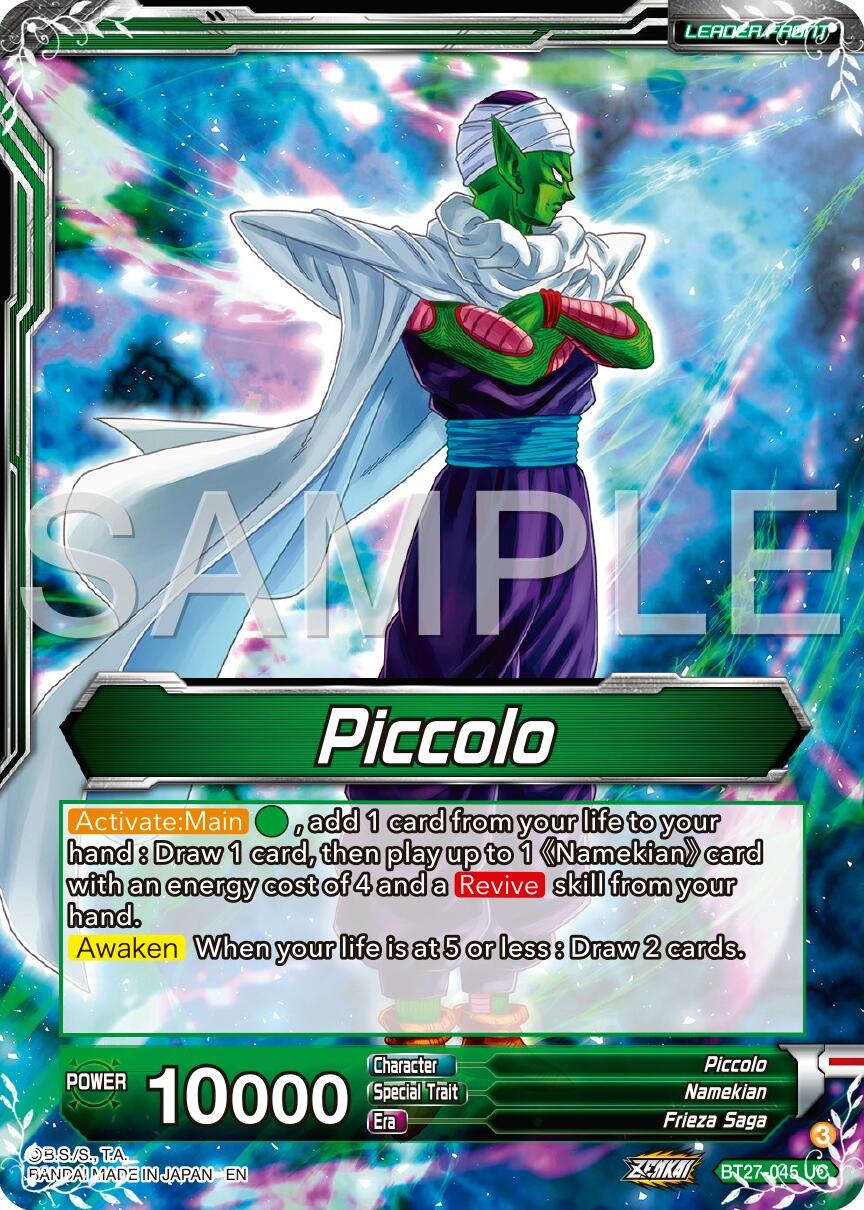 Piccolo // Piccolo, Brotherhood Bands (BT27-045) [History of Z] | Cracking-Singles