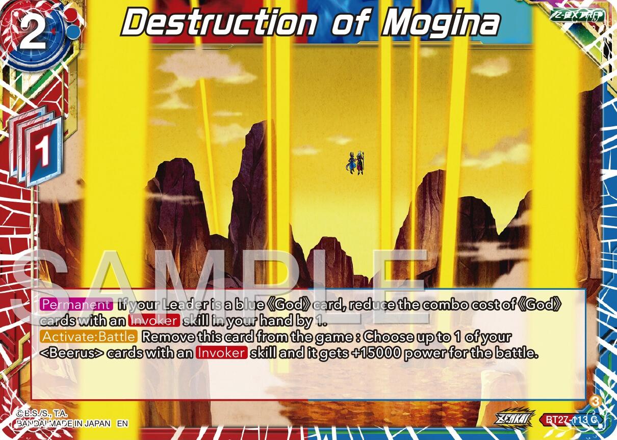 Destruction of Mogina (BT27-113) [History of Z] | Cracking-Singles