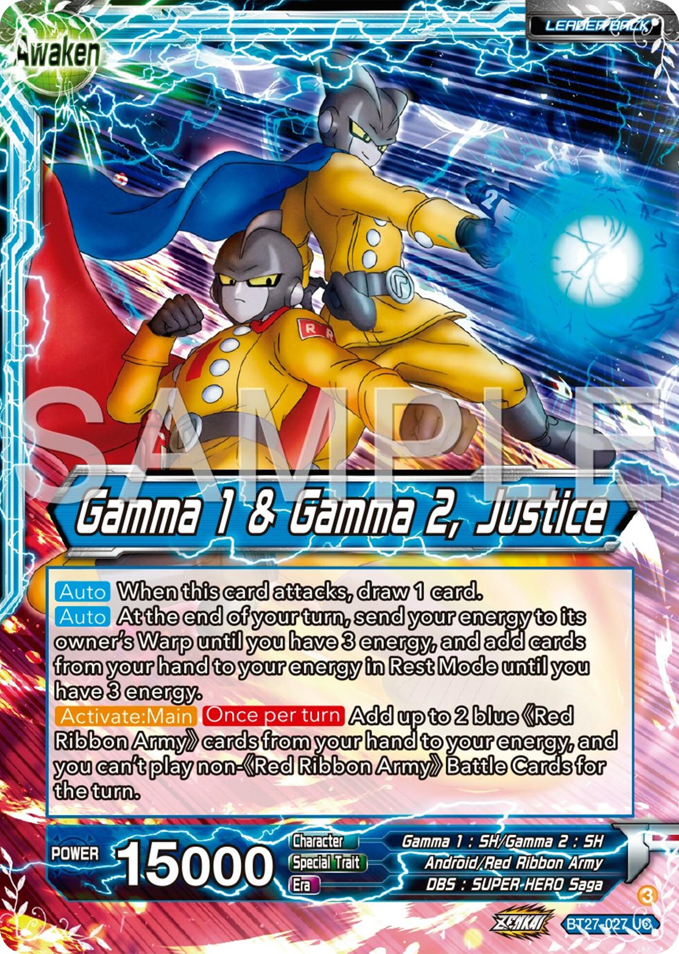 Gamma 2 // Gamma 1 & Gamma 2, Justice (BT27-027) [History of Z] | Cracking-Singles