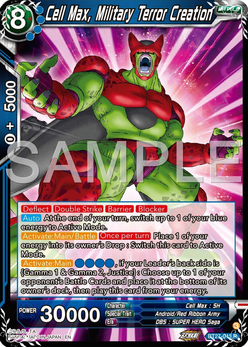 Cell Max, Military Terror Creation (BT27-041) [History of Z] | Cracking-Singles