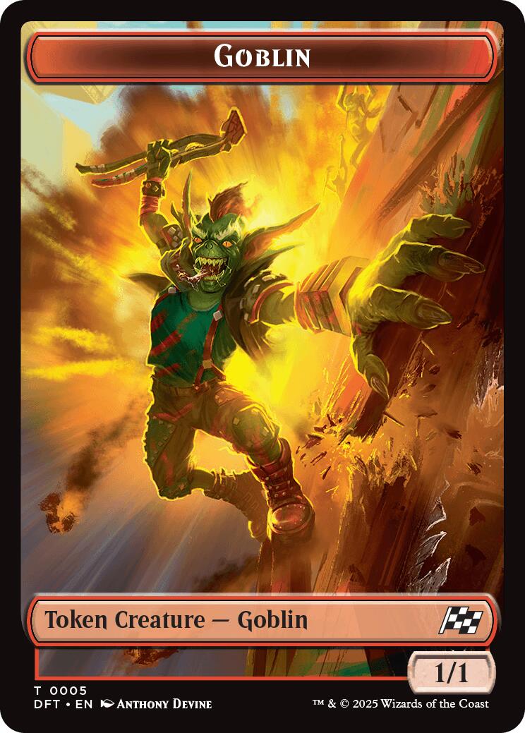 Goblin // Thopter (0010) Double-Sided Token [Aetherdrift Tokens] | Cracking-Singles