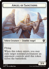 Angel of Sanctions // Vizier of Many Faces Double-Sided Token [Aetherdrift Commander] | Cracking-Singles