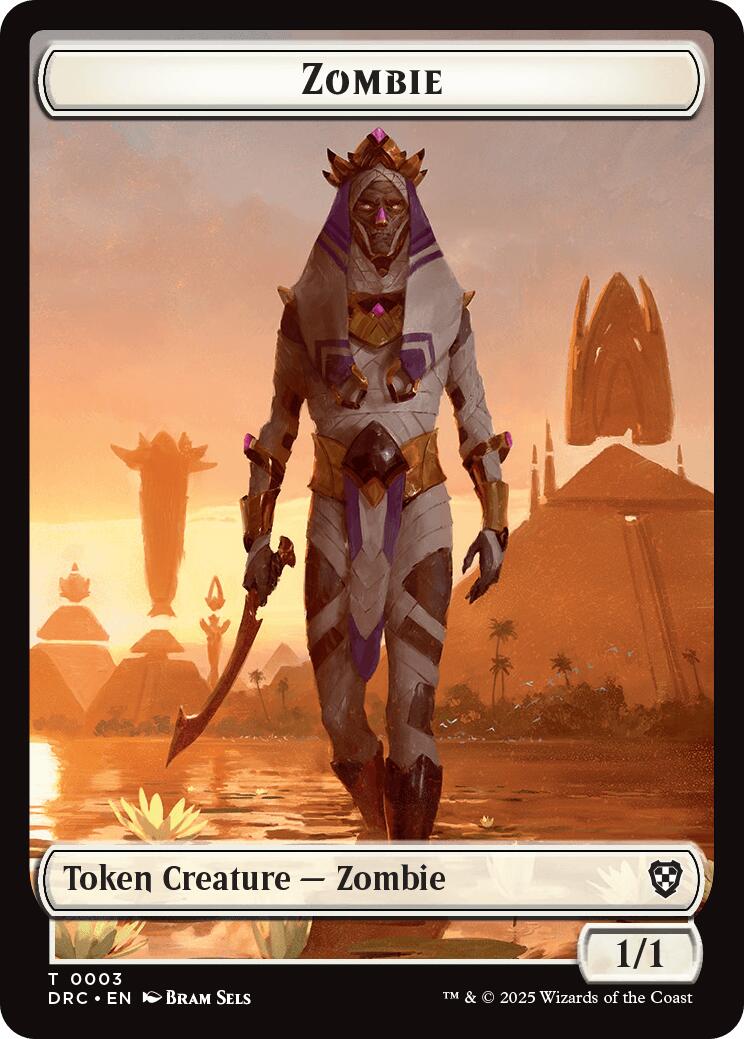 Champion of Wits // Zombie (0003) Double-Sided Token [Aetherdrift Tokens] | Cracking-Singles