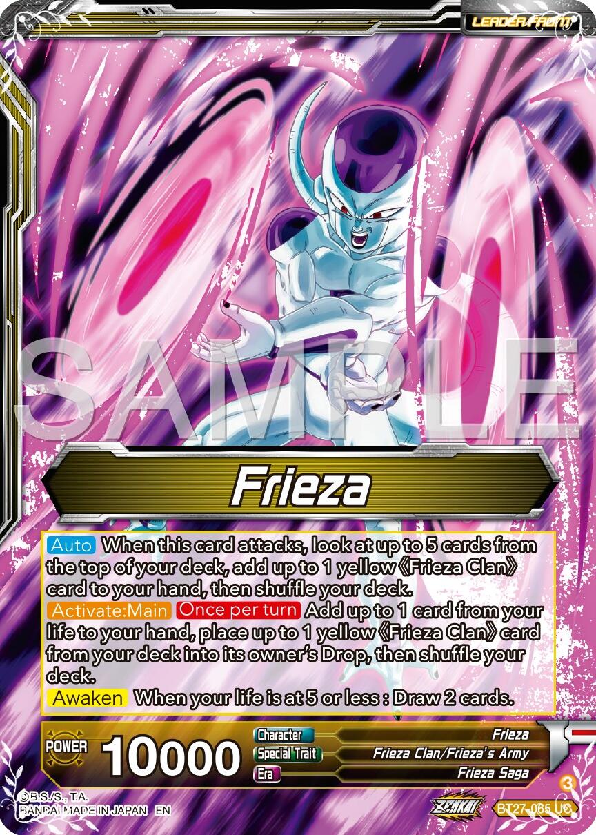 Frieza // Golden Frieza, Shining Pride (BT27-065) [History of Z] | Cracking-Singles