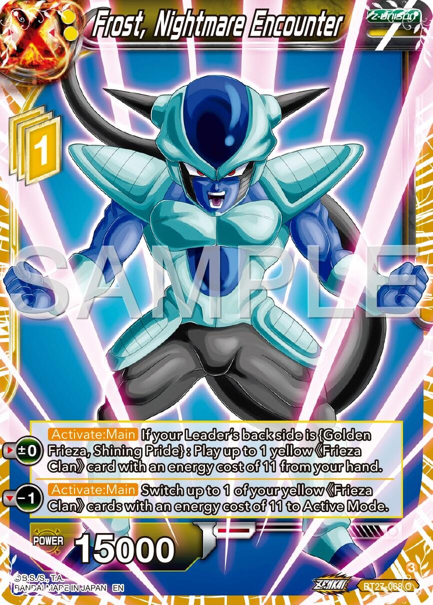 Frost, Nightmare Encounter (BT27-068) [History of Z] | Cracking-Singles