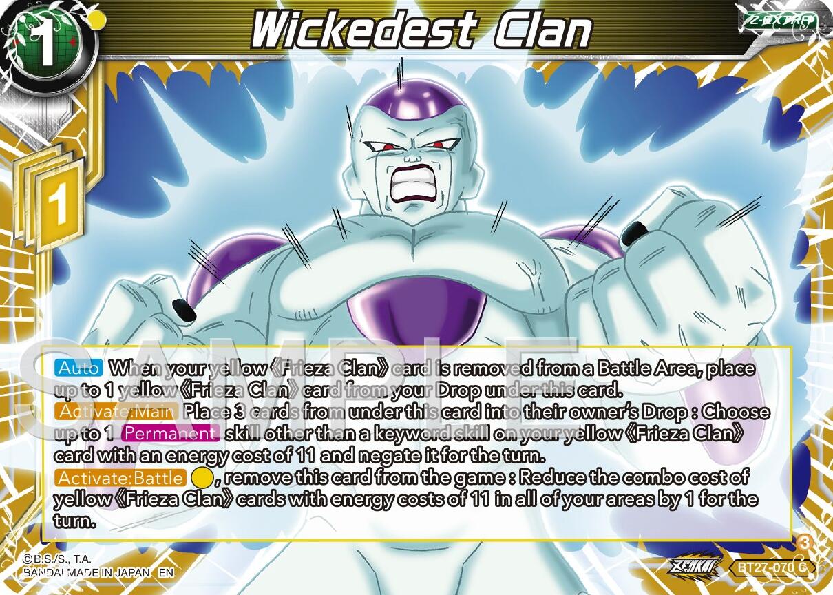 Wickedest Clan (BT27-070) [History of Z] | Cracking-Singles