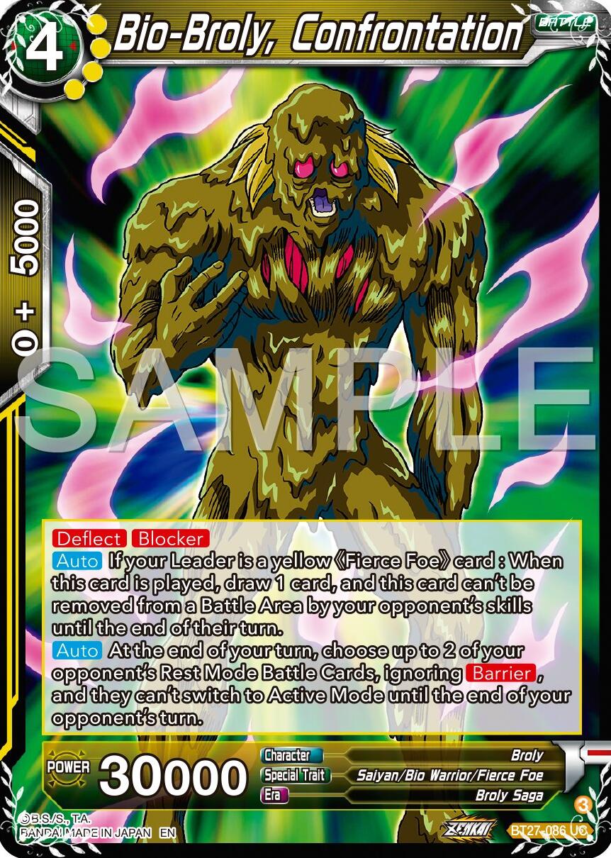 Bio-Broly, Confrontation (BT27-086) [History of Z] | Cracking-Singles