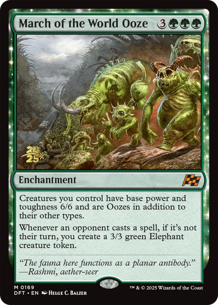 March of the World Ooze [Aetherdrift Prerelease Promos] | Cracking-Singles