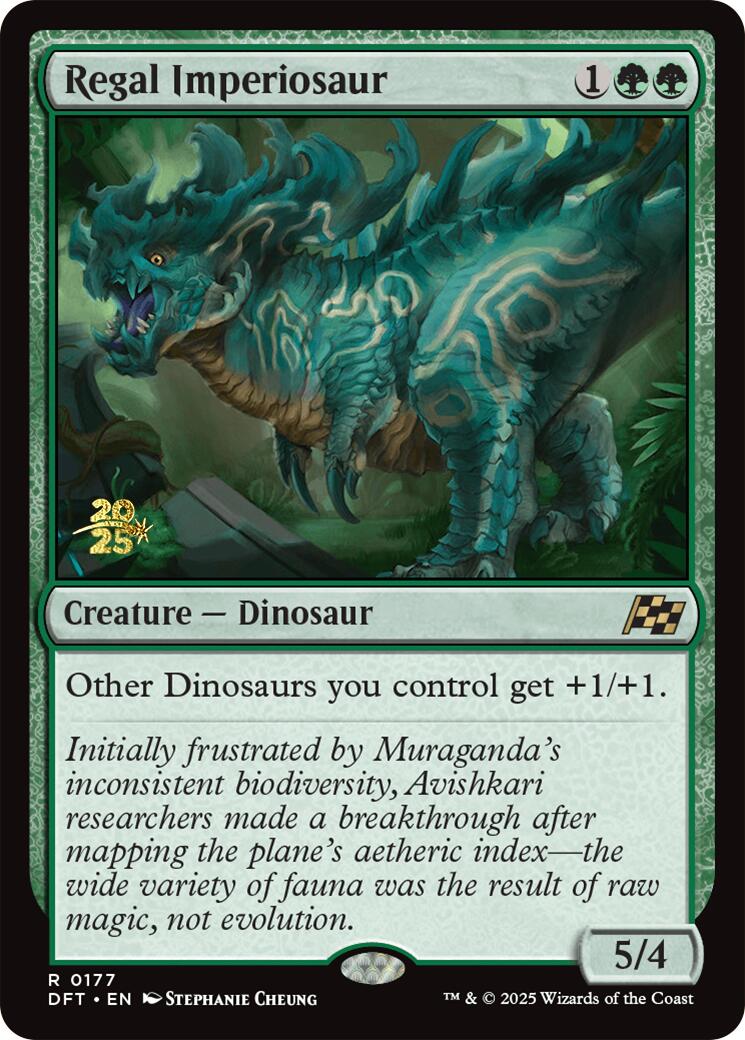 Regal Imperiosaur [Aetherdrift Prerelease Promos] | Cracking-Singles