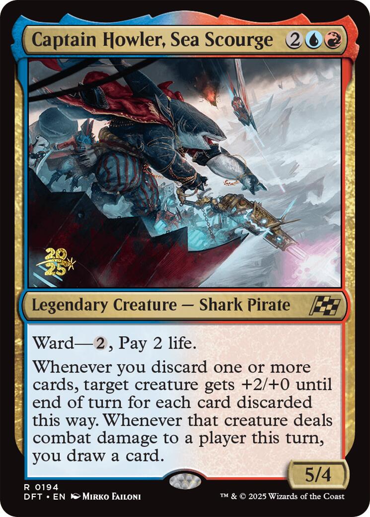 Captain Howler, Sea Scourge [Aetherdrift Prerelease Promos] | Cracking-Singles