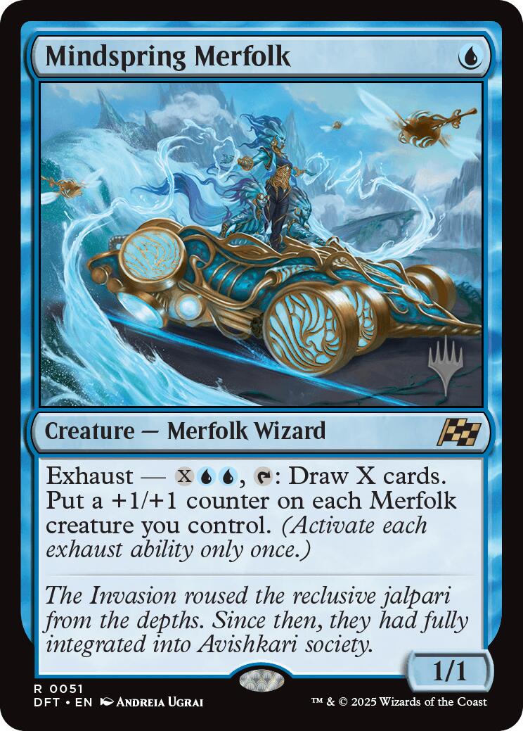 Mindspring Merfolk [Aetherdrift Promos] | Cracking-Singles