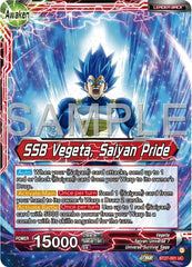 Vegeta // SSB Vegeta, Saiyan Pride (BT27-001) [History of Z] | Cracking-Singles