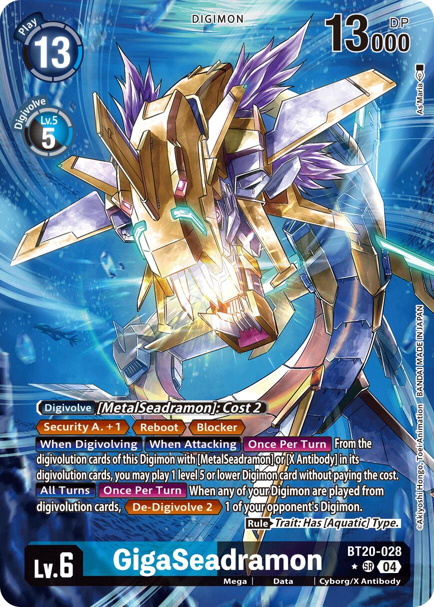 GigaSeadramon [BT20-028] (Alternate Art) [Release Special Booster Ver.2.5] | Cracking-Singles