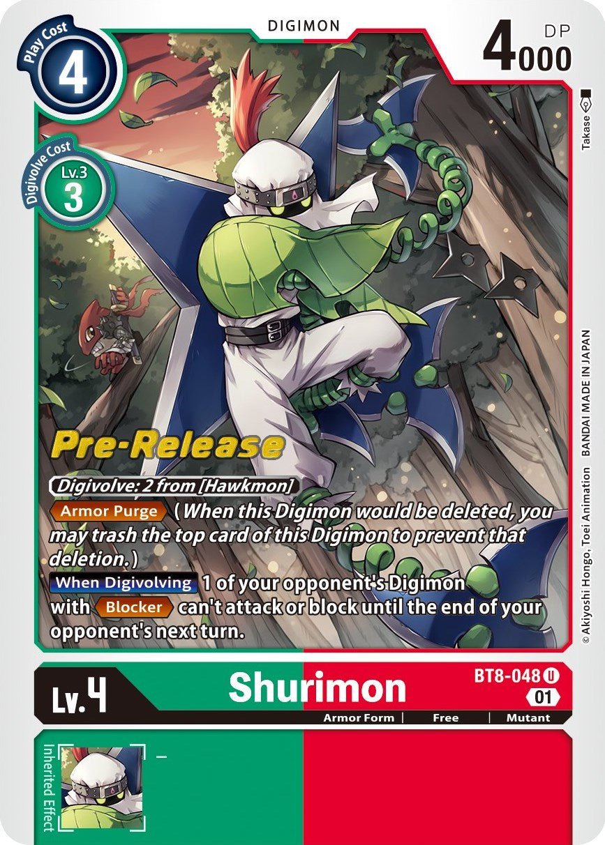 Shurimon [BT8-048] [New Awakening Pre-Release Cards] | Cracking-Singles