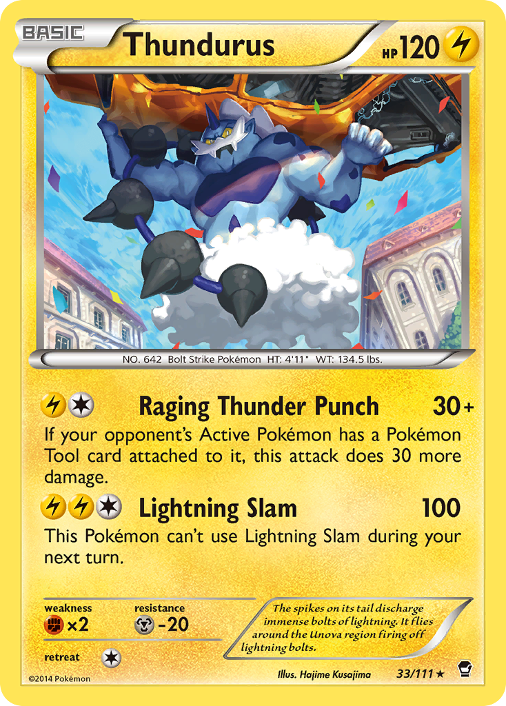 Thundurus (33/111) [XY: Furious Fists] | Cracking-Singles