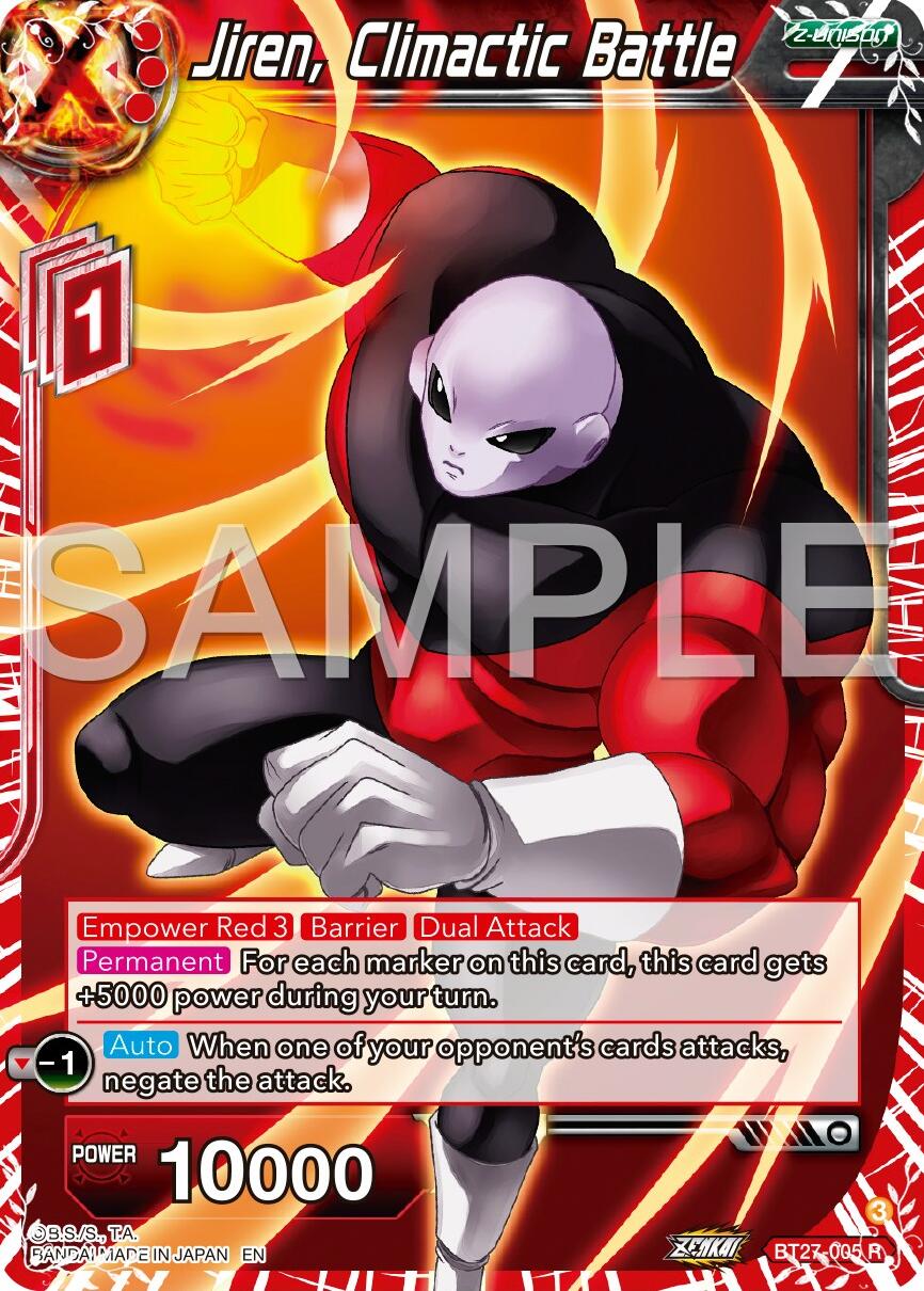 Jiren, Climactic Battle (BT27-005) [History of Z] | Cracking-Singles