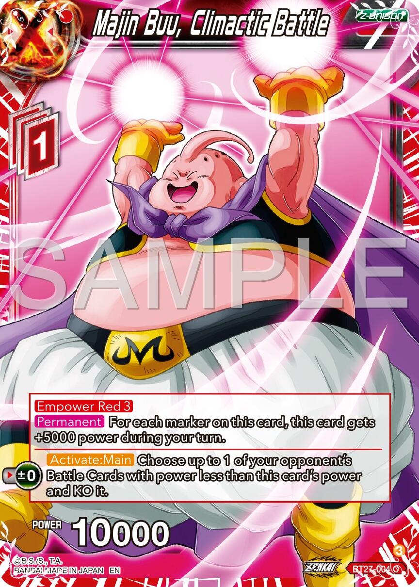 Majin Buu, Climactic Battle (BT27-004) [History of Z] | Cracking-Singles