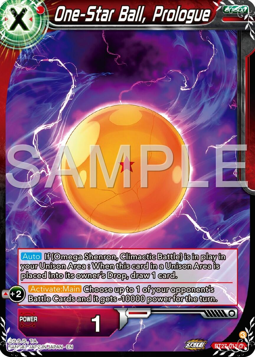 One-Star Ball, Prologue (BT27-011) [History of Z] | Cracking-Singles