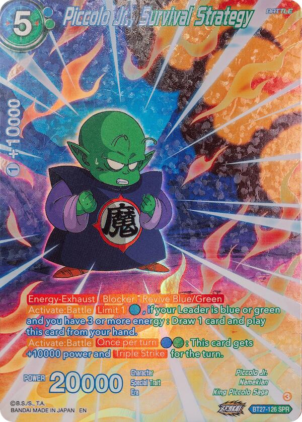 Piccolo Jr., Survival Strategy (SPR) (BT27-126) [History of Z] | Cracking-Singles