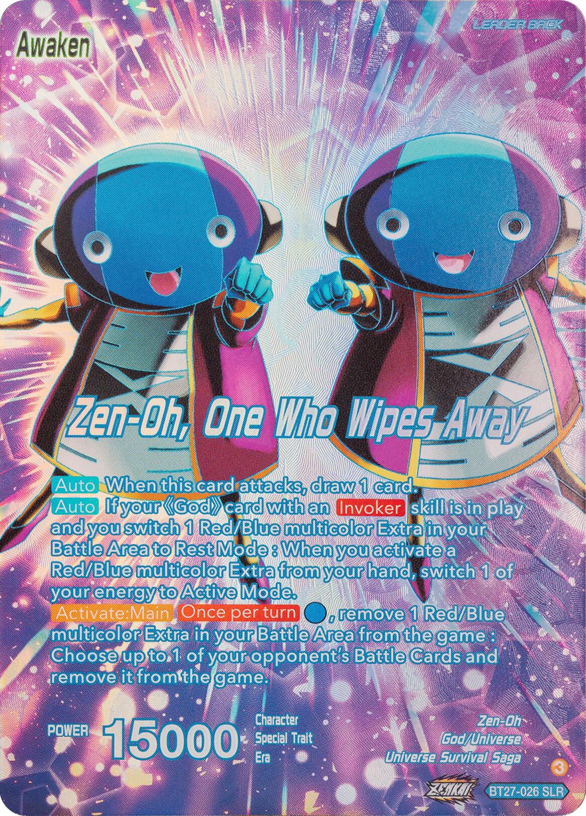 Zen-Oh // Zen-Oh, One Who Wipes Away (SLR) (BT27-026) [History of Z] | Cracking-Singles