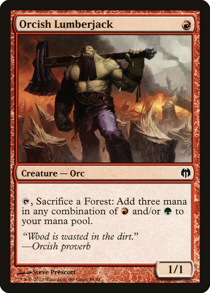 Orcish Lumberjack [Duel Decks: Heroes vs. Monsters] | Cracking-Singles