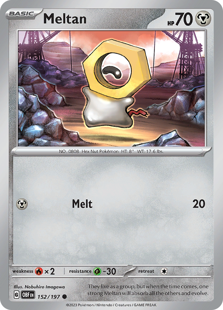 Meltan (152/197) [Scarlet & Violet: Obsidian Flames] | Cracking-Singles