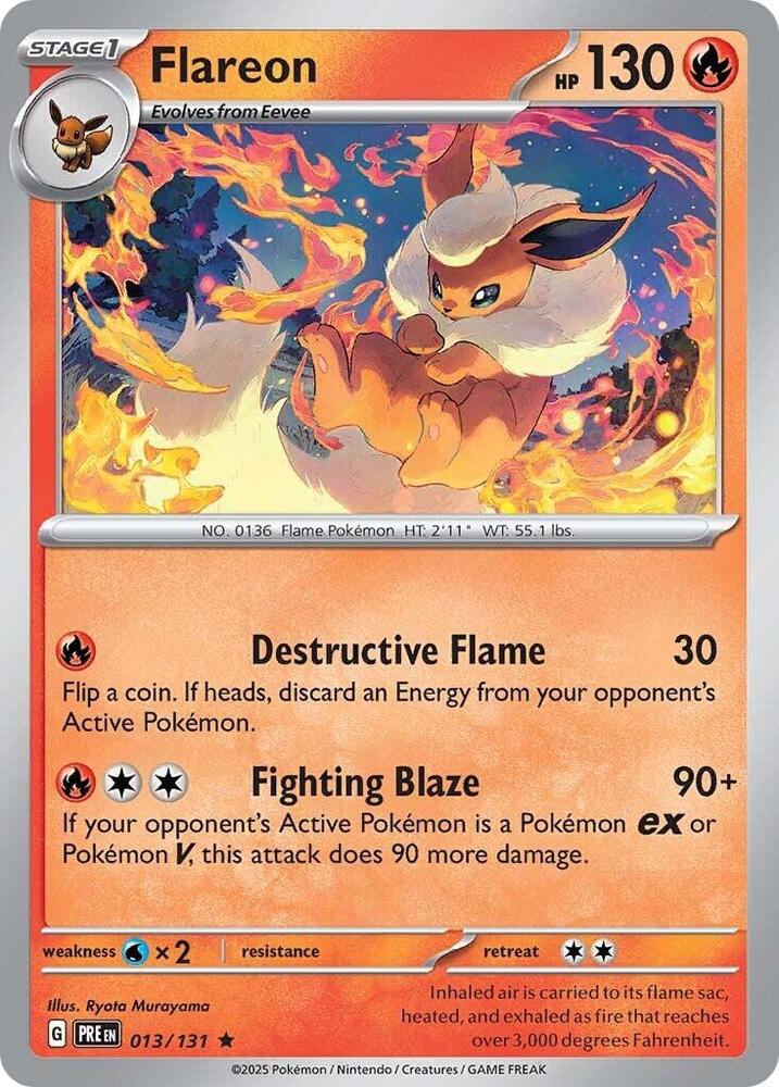 Flareon (013/131) [Scarlet & Violet: Prismatic Evolutions] | Cracking-Singles