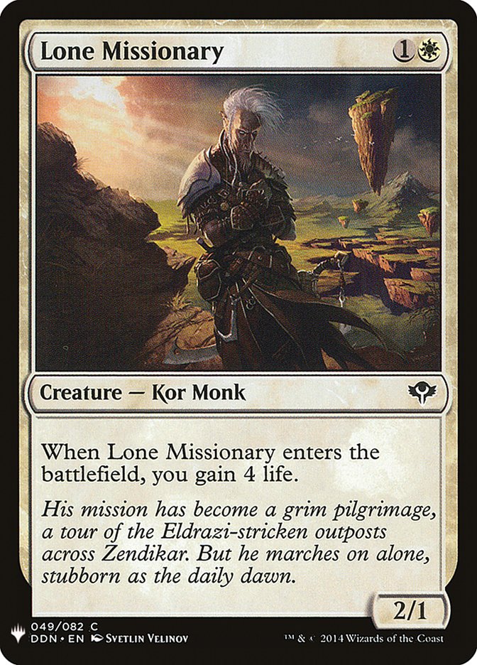 Lone Missionary [Mystery Booster] | Cracking-Singles