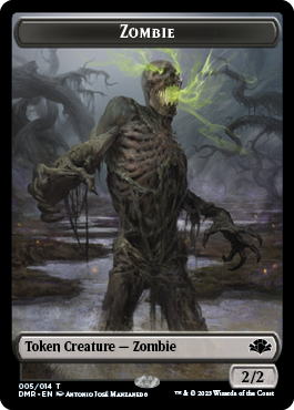 Zombie // Squirrel Double-Sided Token [Dominaria Remastered Tokens] | Cracking-Singles