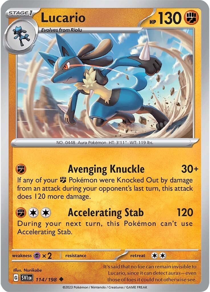 Lucario (114/198) [Scarlet & Violet: Base Set] | Cracking-Singles