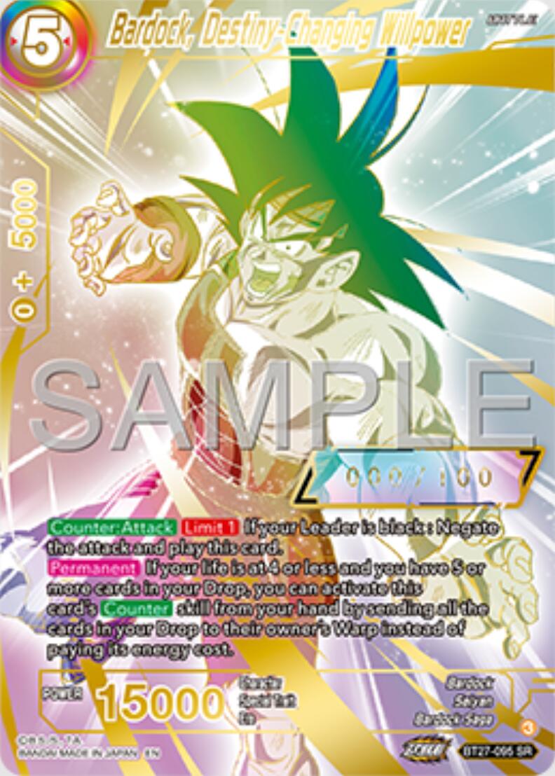 Bardock, Destiny-Changing Willpower (Serial Numbered) (BT27-095) [History of Z] | Cracking-Singles