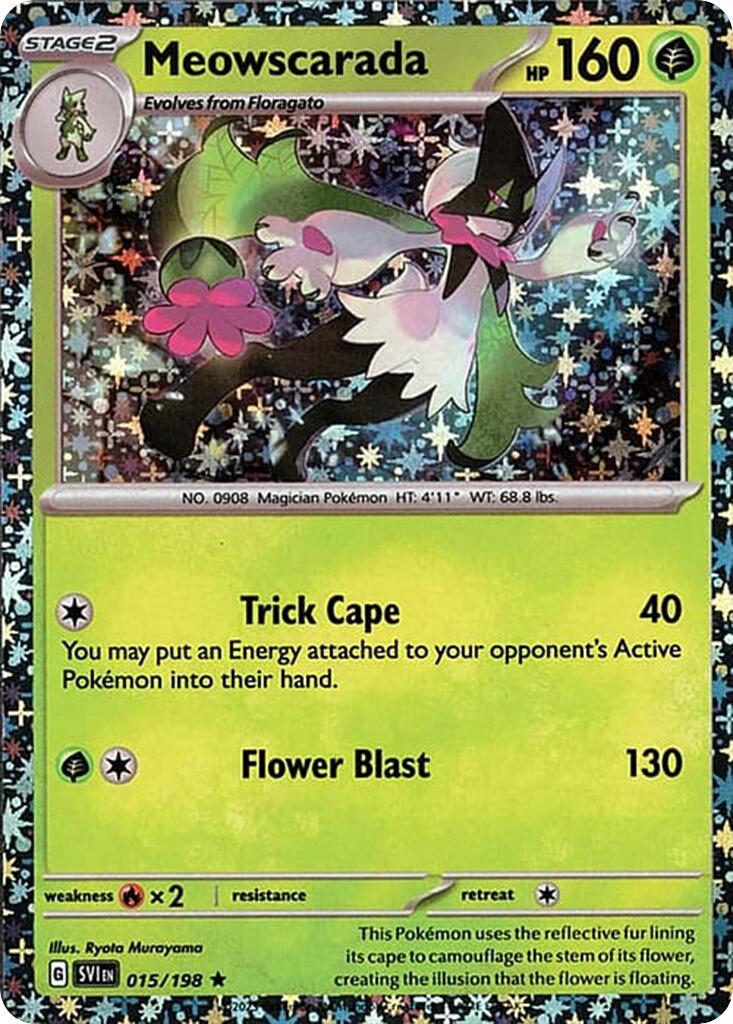 Meowscarada (015/198) (Sparkle Holo) [Miscellaneous Cards] | Cracking-Singles