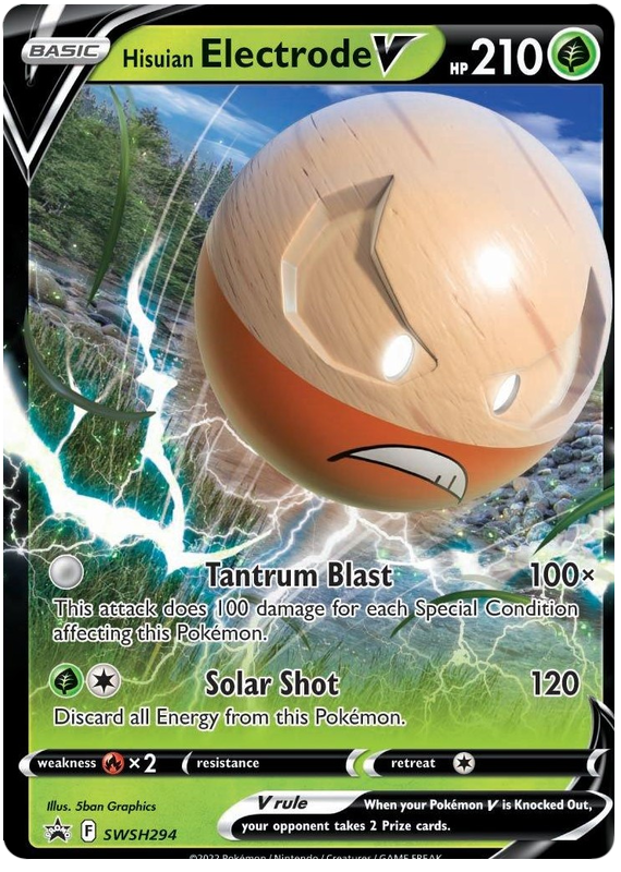 Hisuian Electrode V (SWSH294) (Jumbo Card) [Sword & Shield: Black Star Promos] | Cracking-Singles