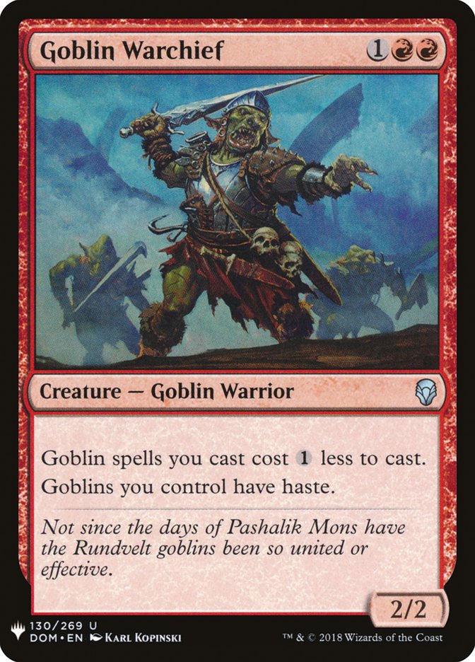 Goblin Warchief [The List] | Cracking-Singles