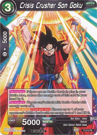 Crisis Crusher Son Goku (P-074) [Promotion Cards] | Cracking-Singles