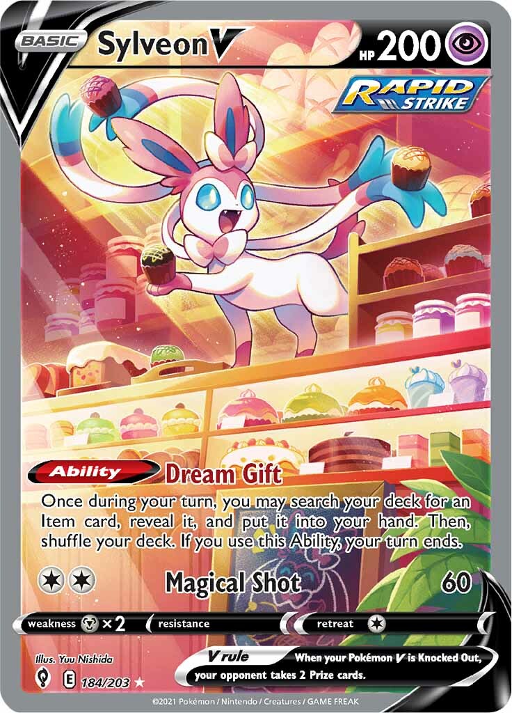 Sylveon V (184/203) [Sword & Shield: Evolving Skies] | Cracking-Singles