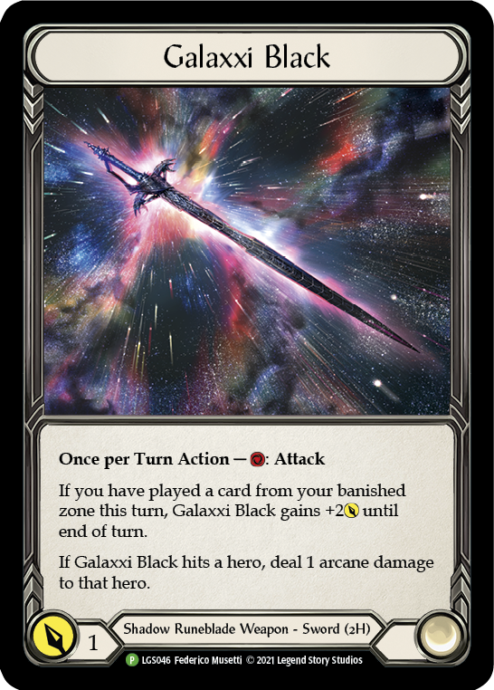 Galaxxi Black [LGS046] (Promo)  Cold Foil | Cracking-Singles