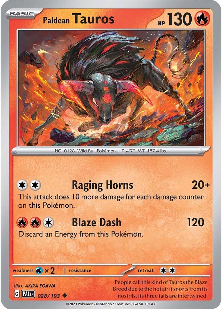 Paldean Tauros (028/193) [Scarlet & Violet: Paldea Evolved] | Cracking-Singles