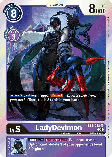 LadyDevimon [BT3-088] (Official Tournament Pack Vol.4) [Release Special Booster Promos] | Cracking-Singles