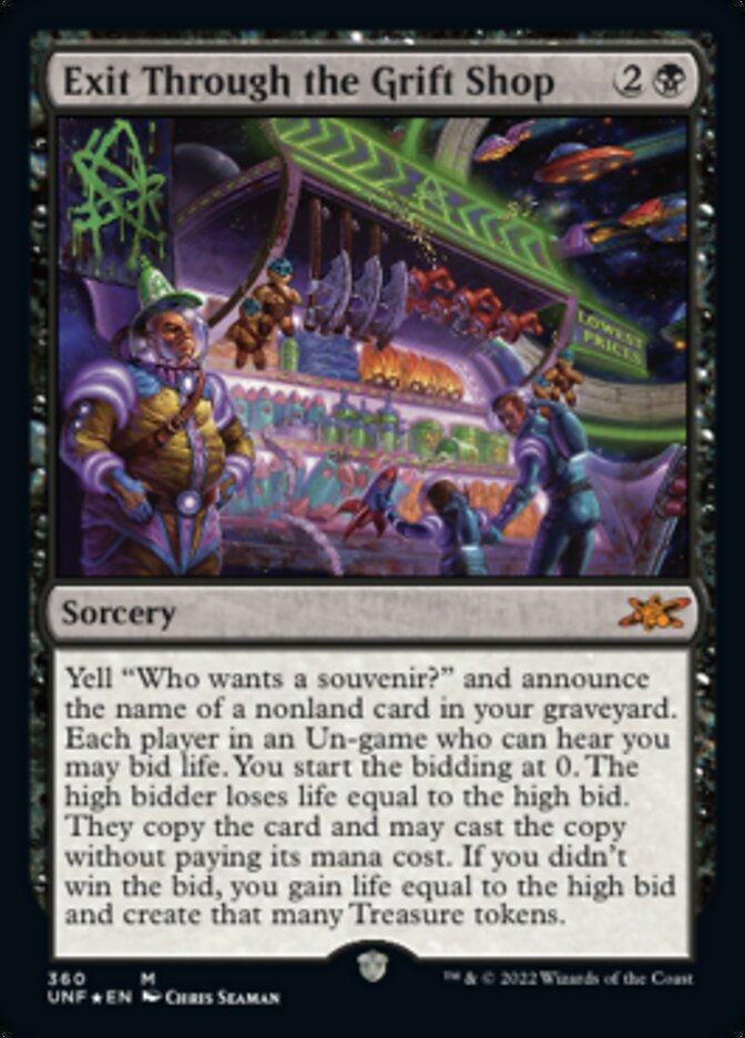 Exit Through the Grift Shop (Galaxy Foil) [Unfinity] | Cracking-Singles