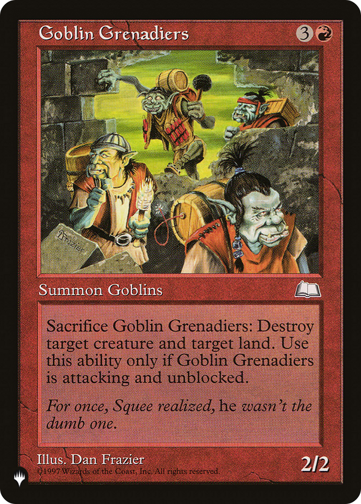 Goblin Grenadiers [The List] | Cracking-Singles