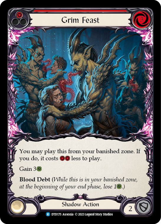 Grim Feast (Red) [DTD175] (Dusk Till Dawn)  Rainbow Foil | Cracking-Singles