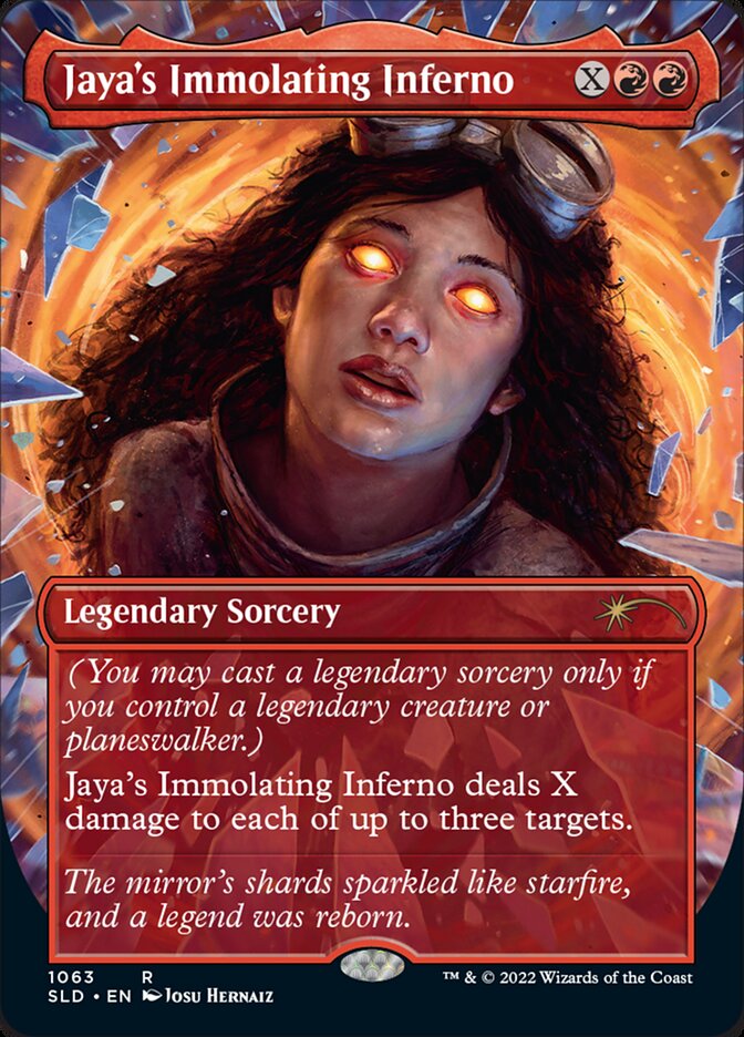 Jaya's Immolating Inferno (Borderless) [Secret Lair Drop Series] | Cracking-Singles