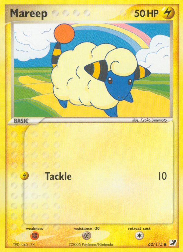 Mareep (62/115) [EX: Unseen Forces] | Cracking-Singles