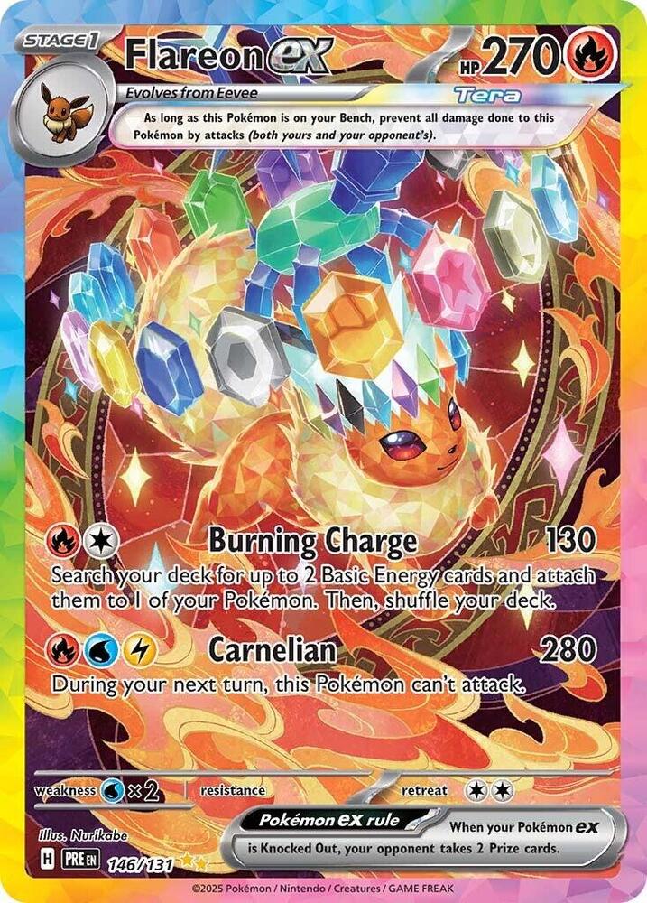 Flareon ex (146/131) [Scarlet & Violet: Prismatic Evolutions] | Cracking-Singles