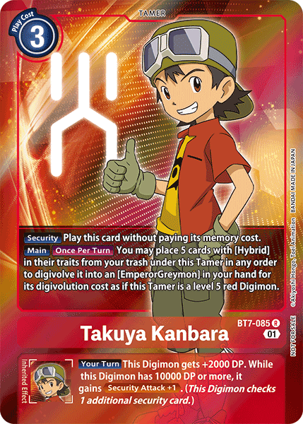 Takuya Kanbara [BT7-085] (Alternative Art - Box Topper) [Next Adventure] | Cracking-Singles