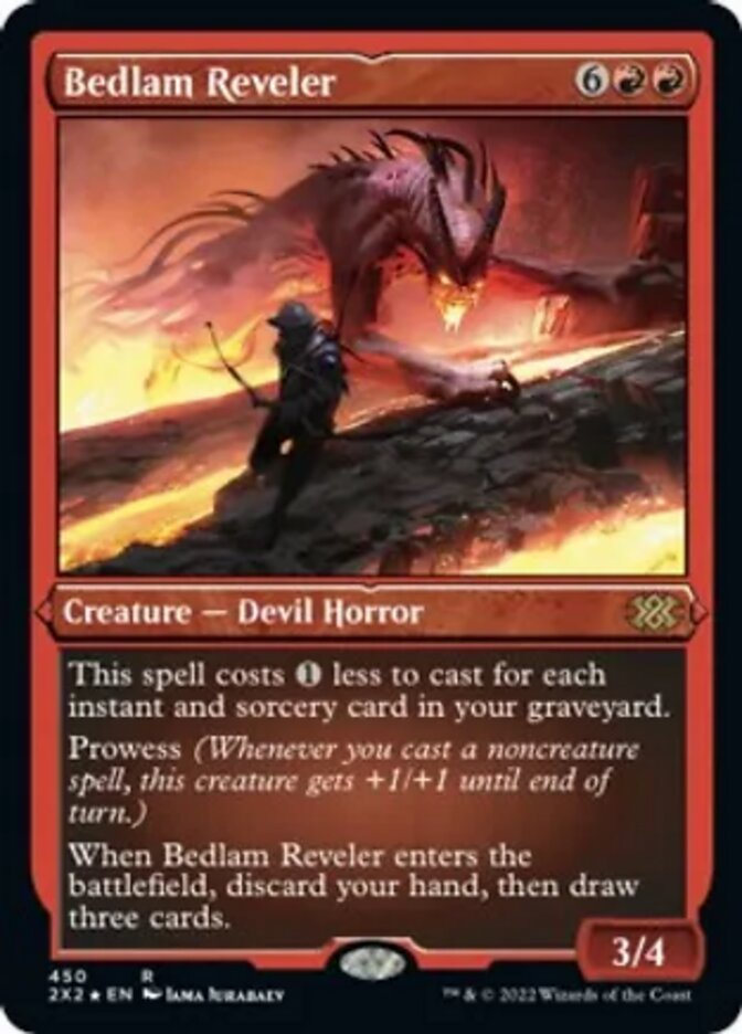 Bedlam Reveler (Foil Etched) [Double Masters 2022] | Cracking-Singles