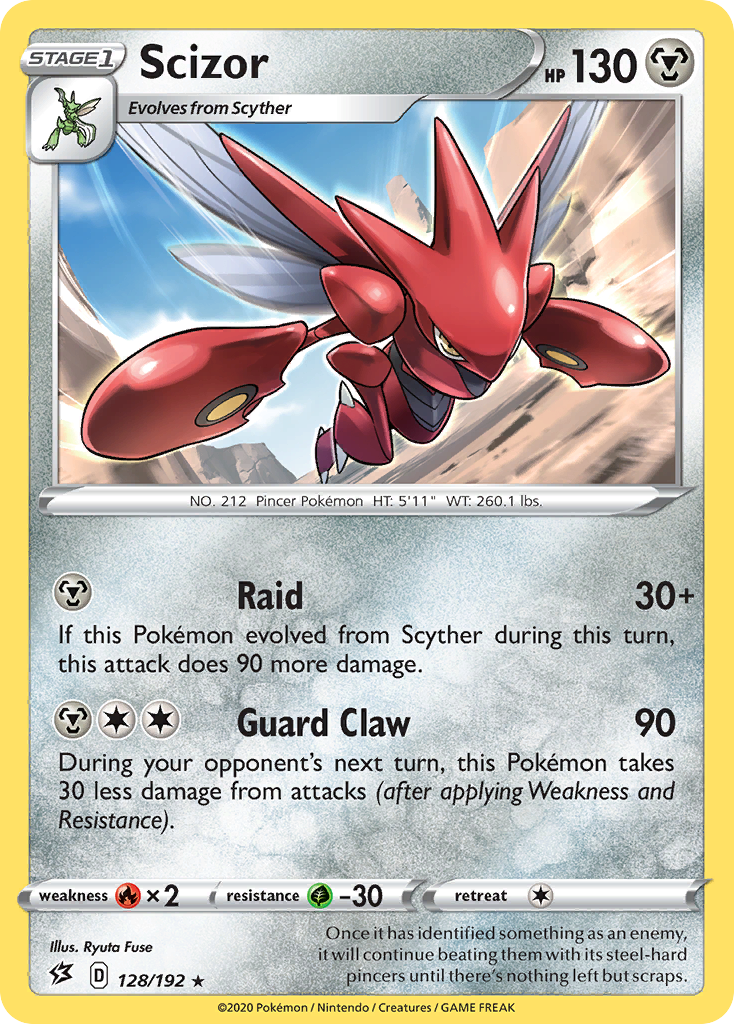 Scizor (128/192) [Sword & Shield: Rebel Clash] | Cracking-Singles