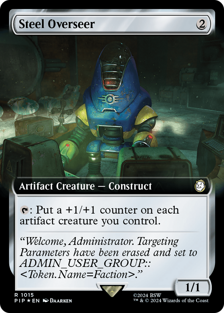 Steel Overseer (Extended Art) (Surge Foil) [Fallout] | Cracking-Singles